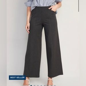 Old Navy High-Waisted Pull-On Pixie Wide-Leg Pants